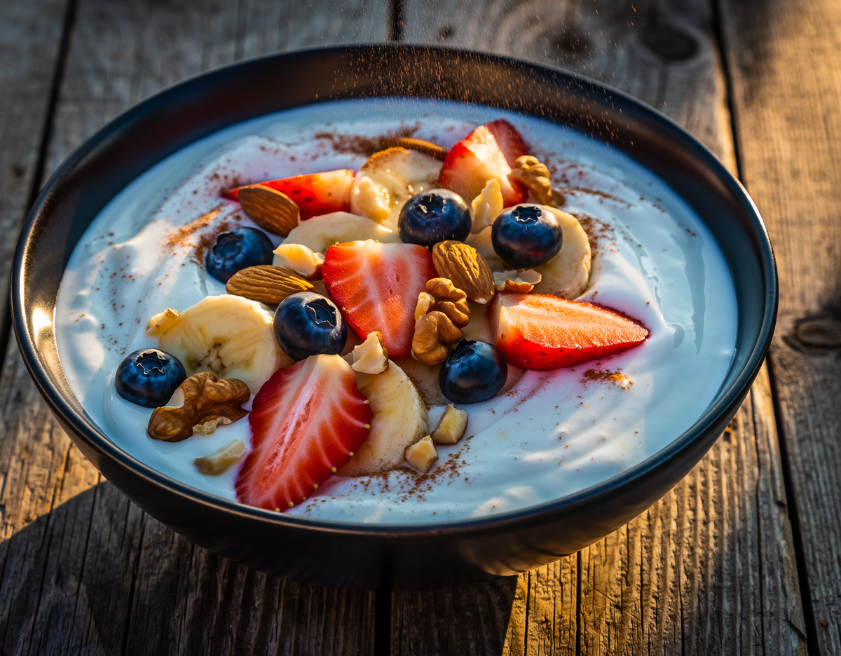Greek Yogurt with Berries and Nuts