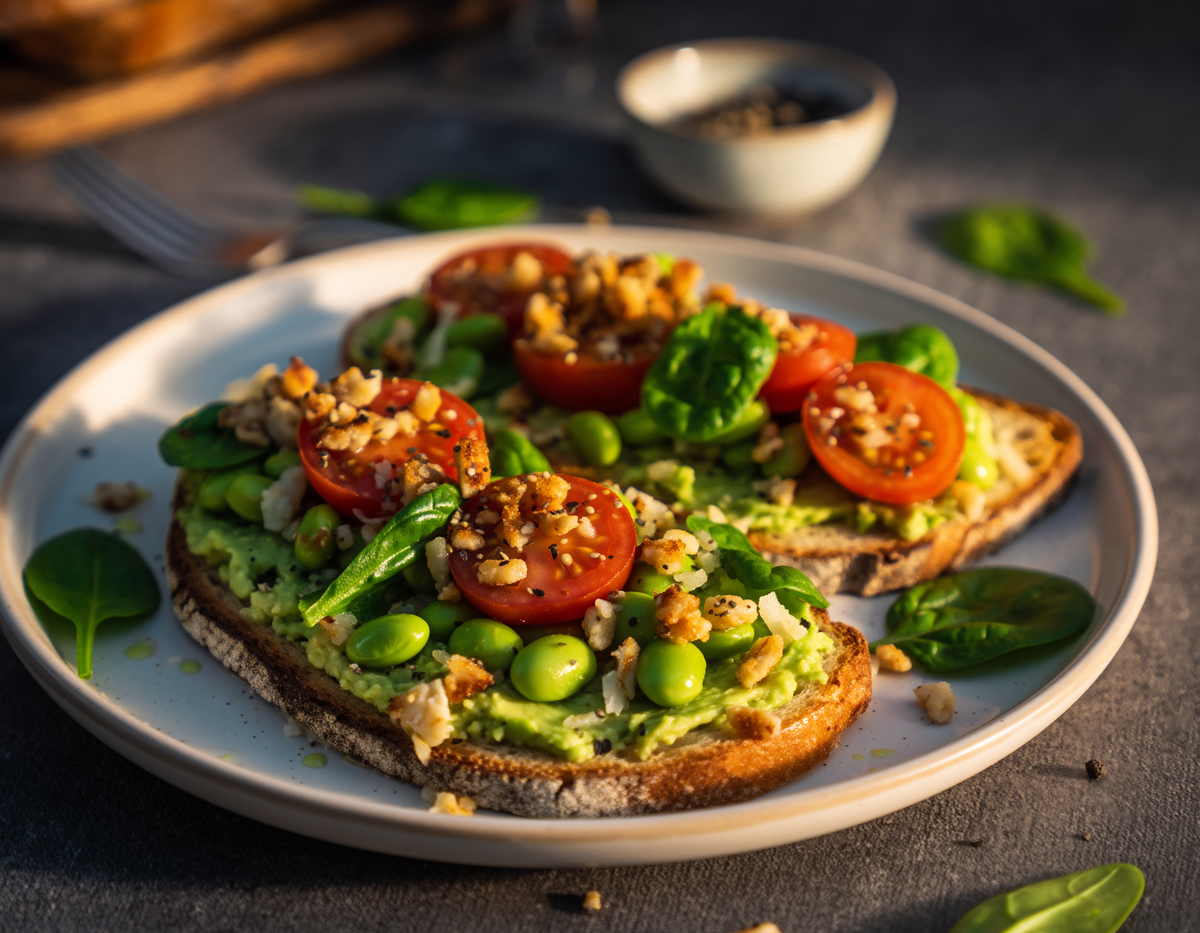 Edamame & Avocado on Toast