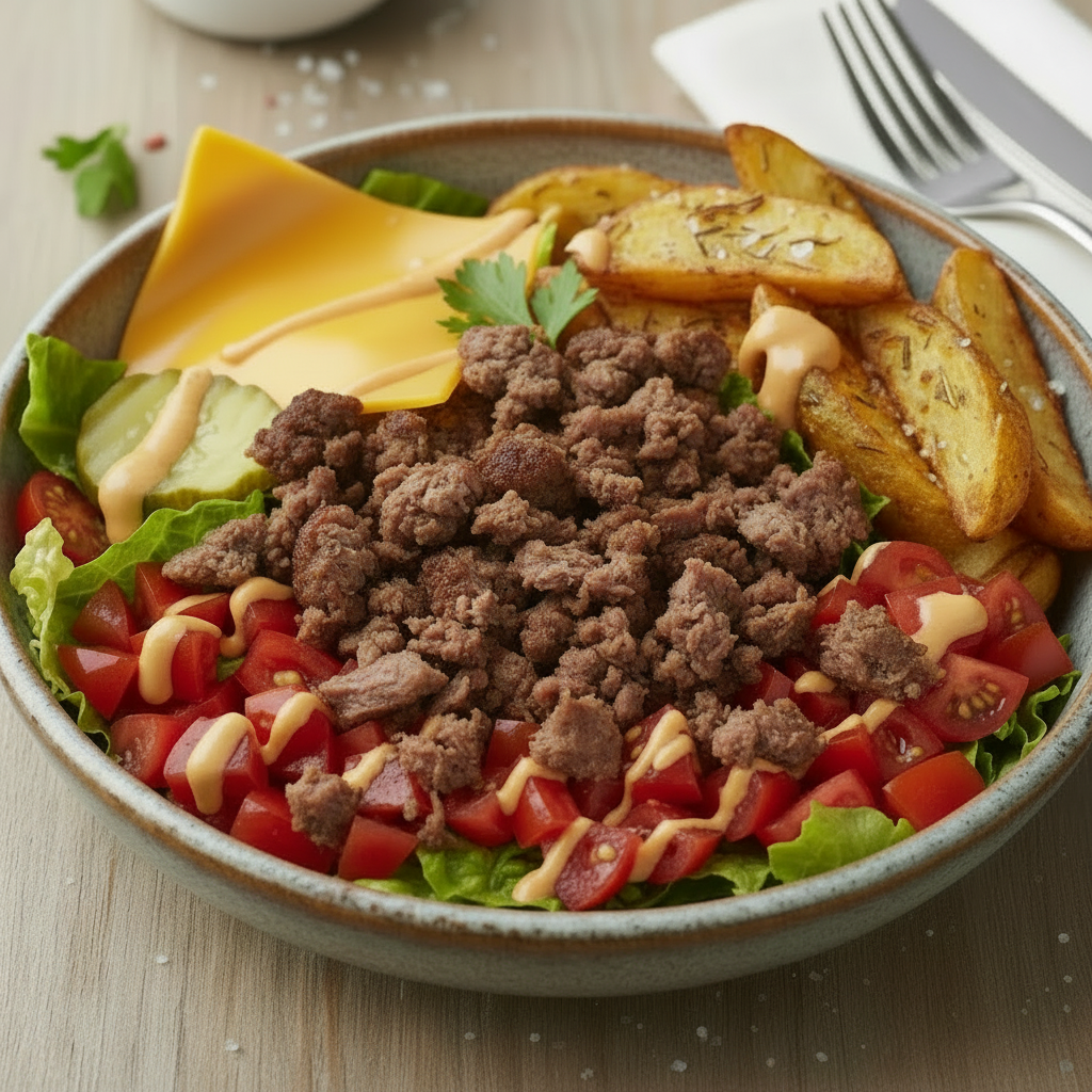 Lean Burger Bowl