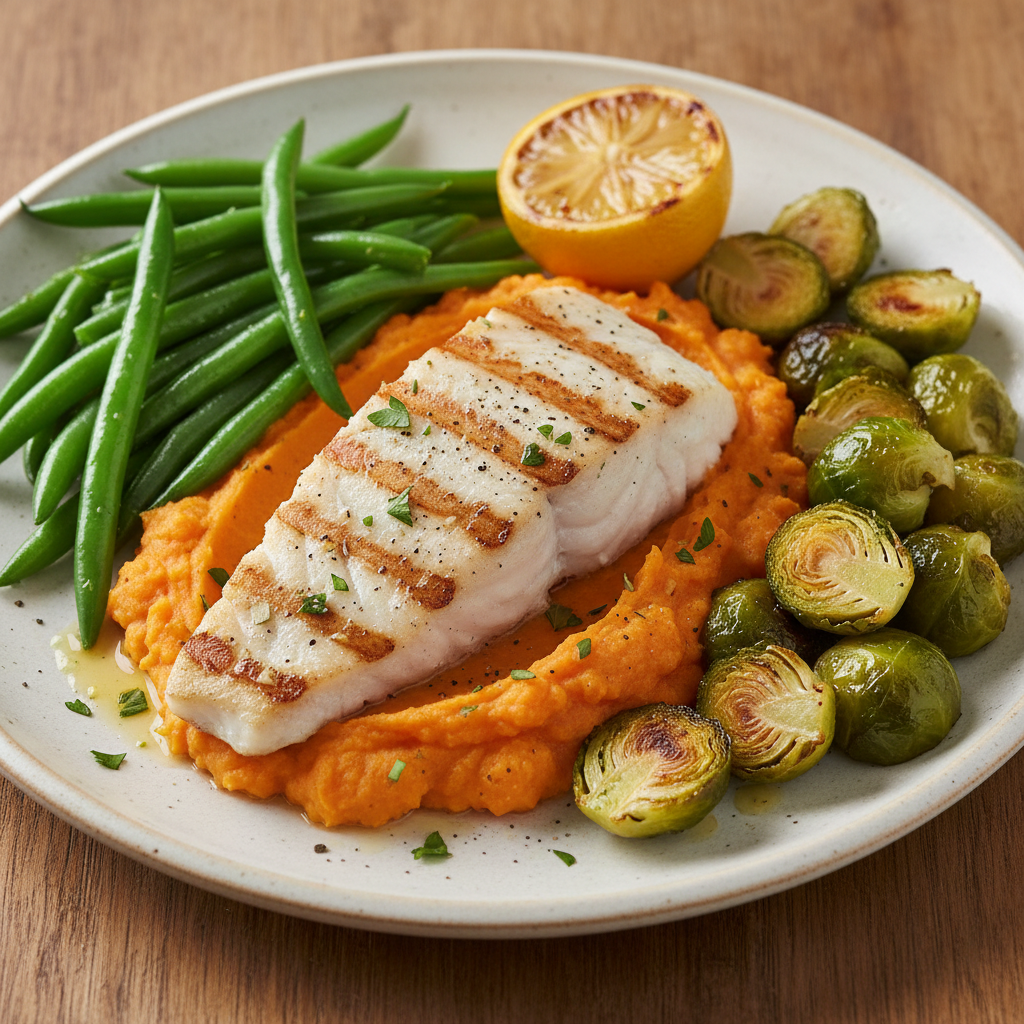 Grilled Fish with Vegetables