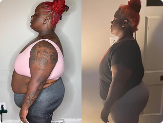 Customer name before and after