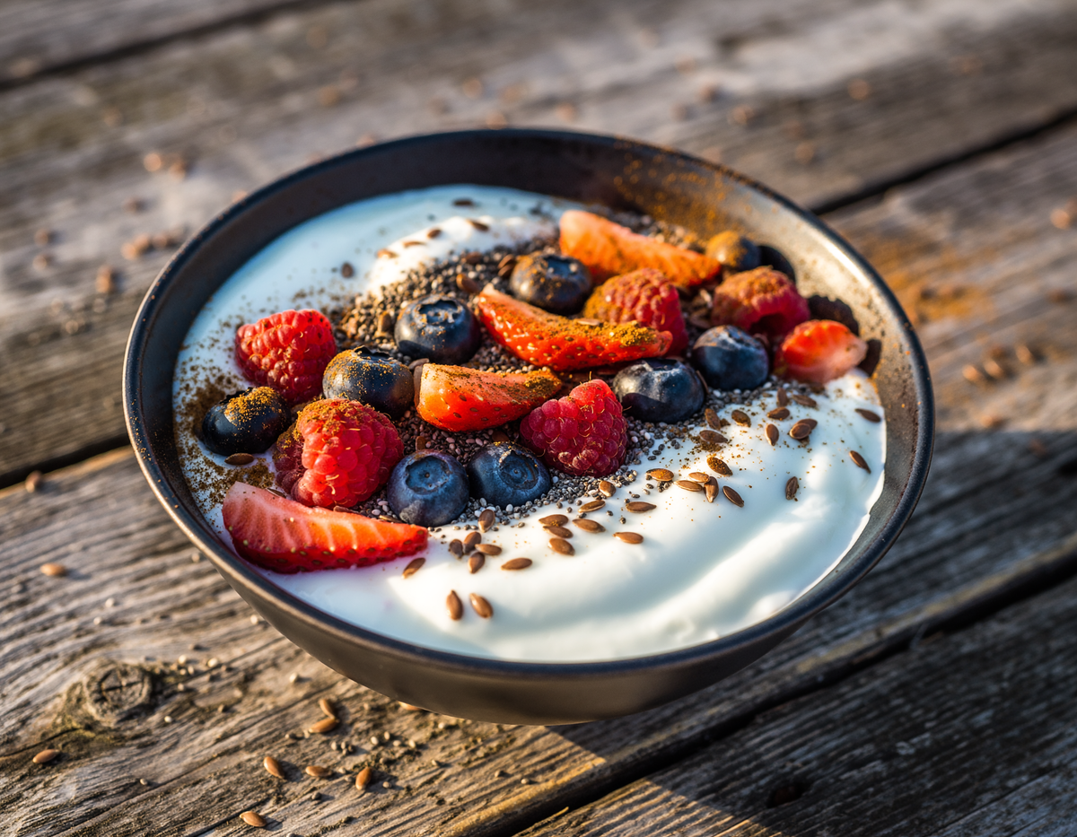 Greek Yogurt with Berries & Chia